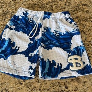 Bucketsquad Blue Wave Mesh Shorts